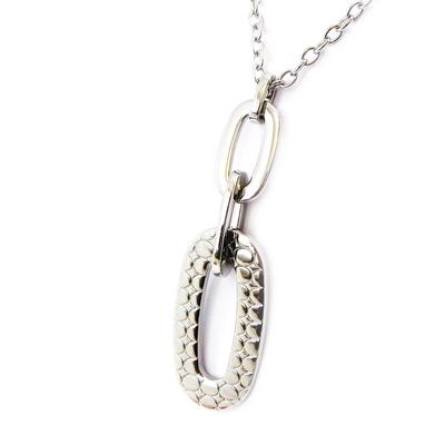 [I2901] - Silver 'Choreography' Steel Necklace