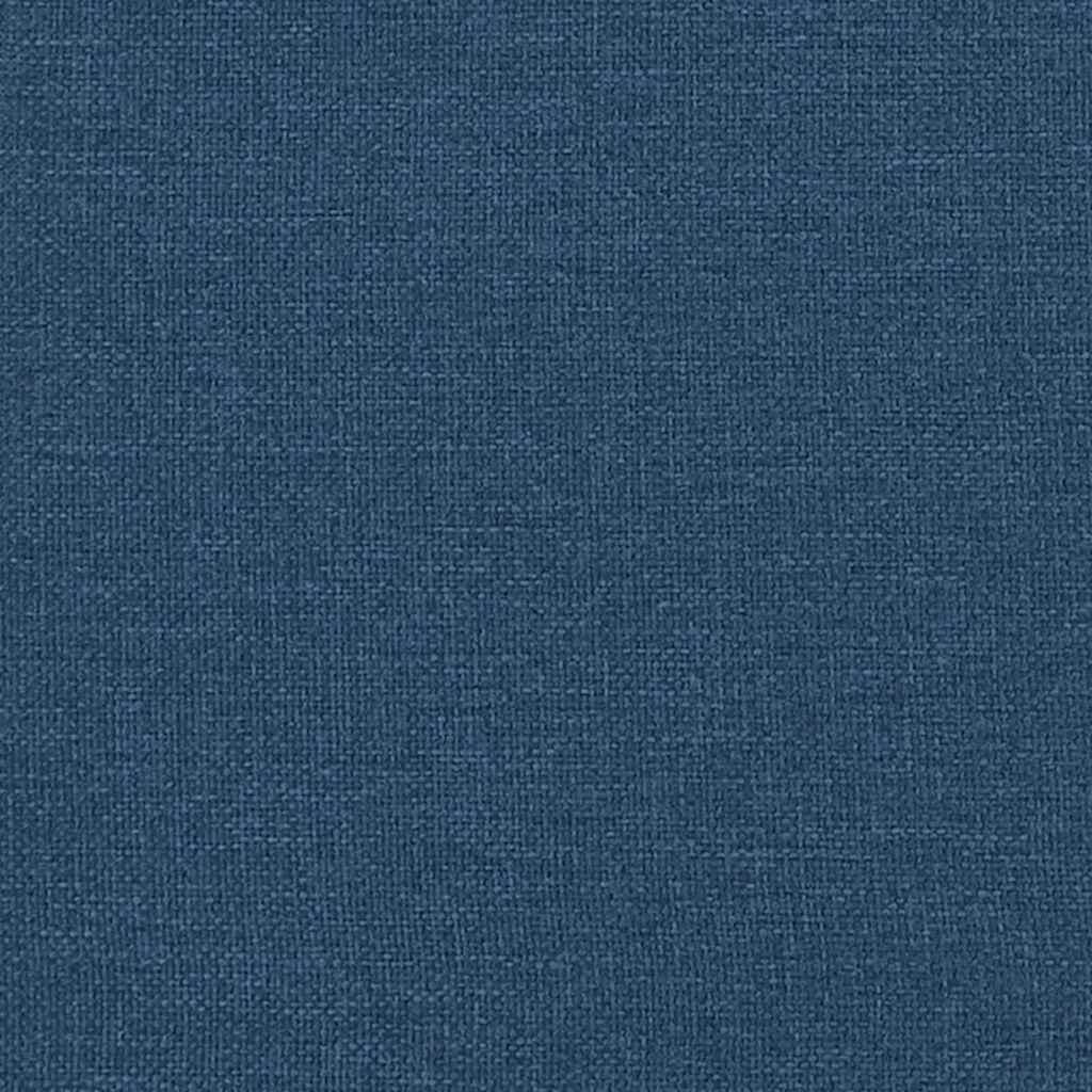 LED Box Spring Bed with Mattress Blue 140 x 200 cm Fabric