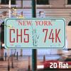 Souvenir Metal License Plate, Custom Auto Sign 15x30cm