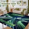 Crystal Velvet Square Rug Custom NameFendt Pattern Non Slip Home Floor Decor Rug