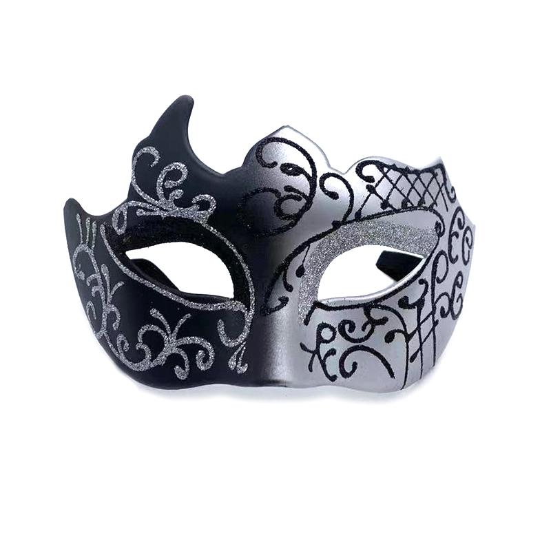 Retro Painted Half Face Masquerade Mask For Women And Men Venice Mask Halloween Costume Accessories Cosplay Party Props