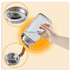 Stainless Steel Mason Jar Lids with Rubber Gasket and Handle Pour Spout Lids Reusable Mason Jar Lids for Wide Mouth Mason Jars
