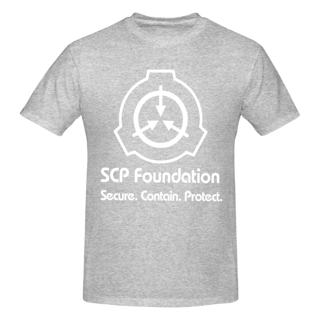 Unisex SCP Foundation Funny T Shirt Streetwear Cotton Crewneck Unisex Tshirt