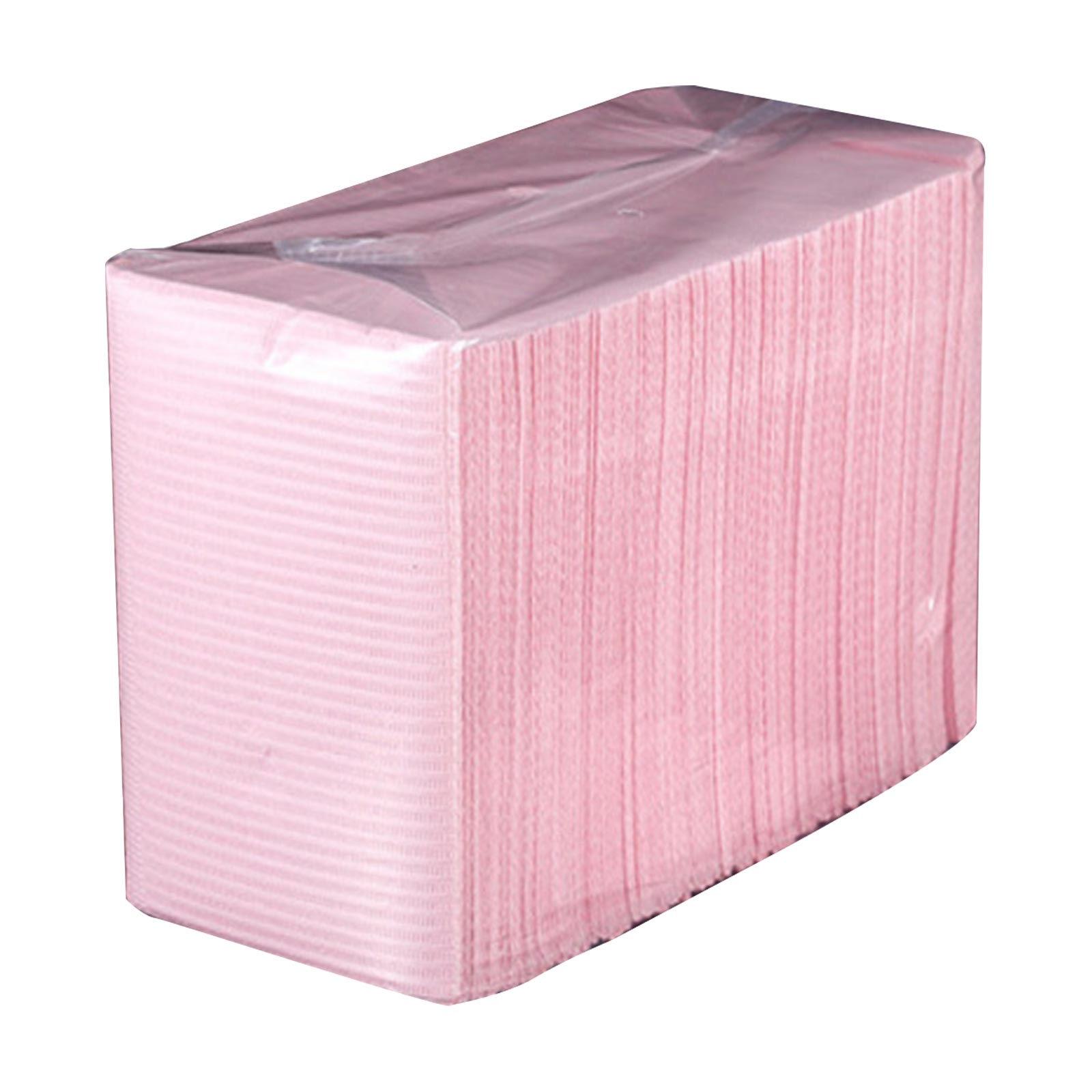 

2 упаковки чехлов на стол для нейл-арта, одноразовые водонепроницаемые коврики, бумажные листы, 125 шт. в каждой упаковке, для нейл-салона, тату-мастеров, маникюрные аксессуары One Size розовый