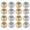 10pcs/lot Stainless Steel Crimp End Beads Stopper Spacer Beads With Rubber Silicone For DIY Bracelet Jewelry Making Supplies