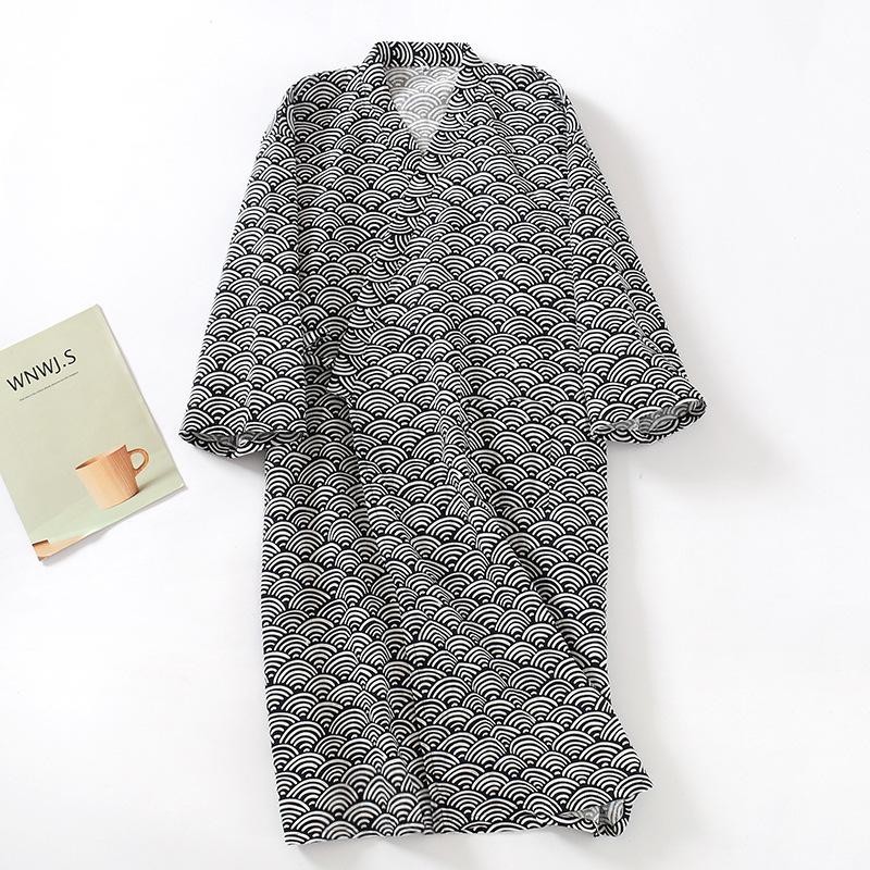 Man's Shirt Three-quarter Sleeve Spring and Summer Season Fashion Loose Short-sleeved Shirt Hong Kong Style Japanese Shirt Casual Jacket