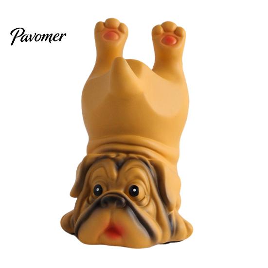 Novelty Home Decoration Upside-down Pug Glasses Holder, Durable Organic Resin Eyeglass Stand, Stable Spectacle Frame Support Cute Animal Display Rack