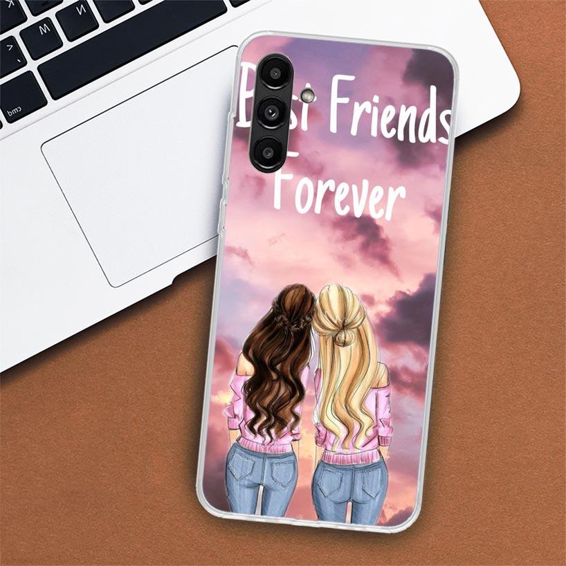

Girls Bff Best Friends Forever Phone Case For Samsung Galaxy A02S A12 A22 A32 A42 A52 A72 A51 A50S A71 A41 A31 A21S A70S A40 A30 Samsung A50S(A30S)