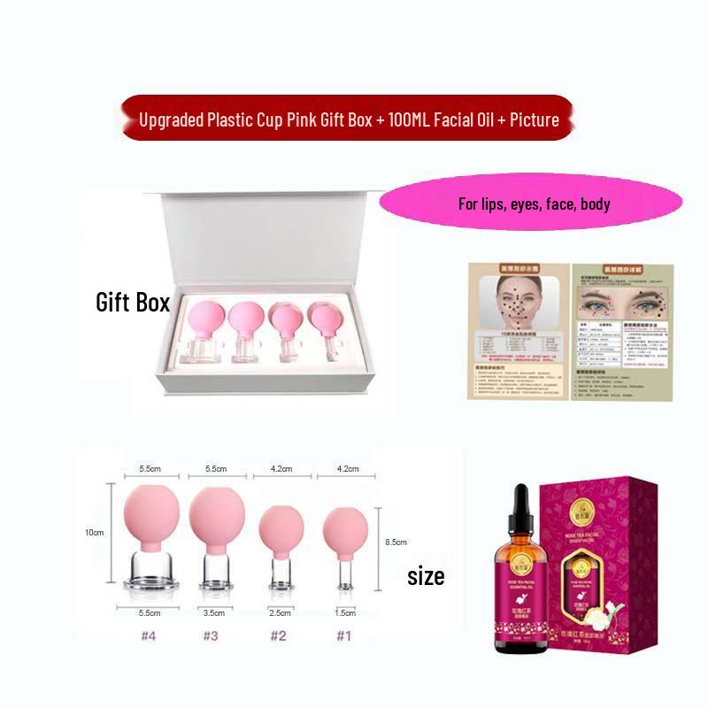 Enhanced Silicone Facial Cupping Set for Skin Lifting and Beauty