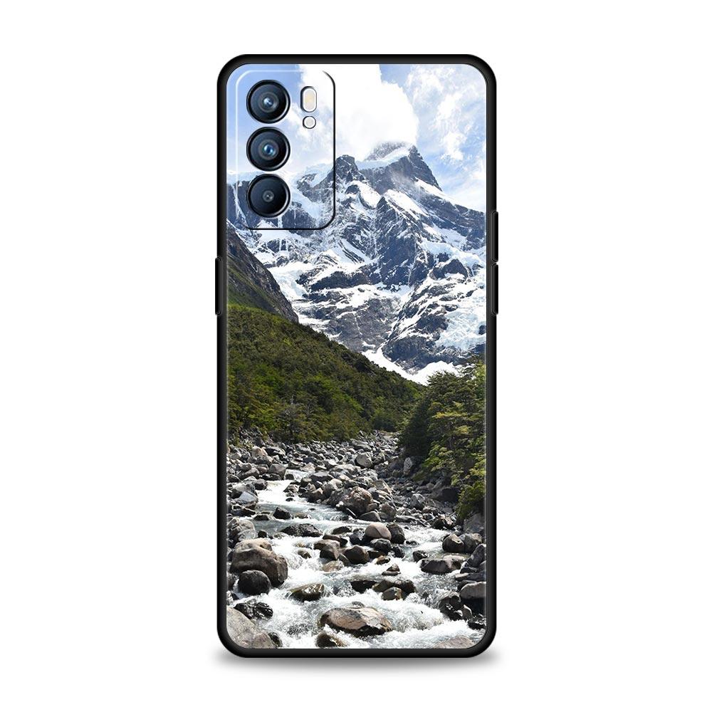 Carcasă de telefon cu model Forest Beach Sunrise Nature pentru Oppo A54 Reno7 SE Reno6 Pro Plus 5G Find X5 A53 A52 A9 2020 A95 A16 A76 A74 A15