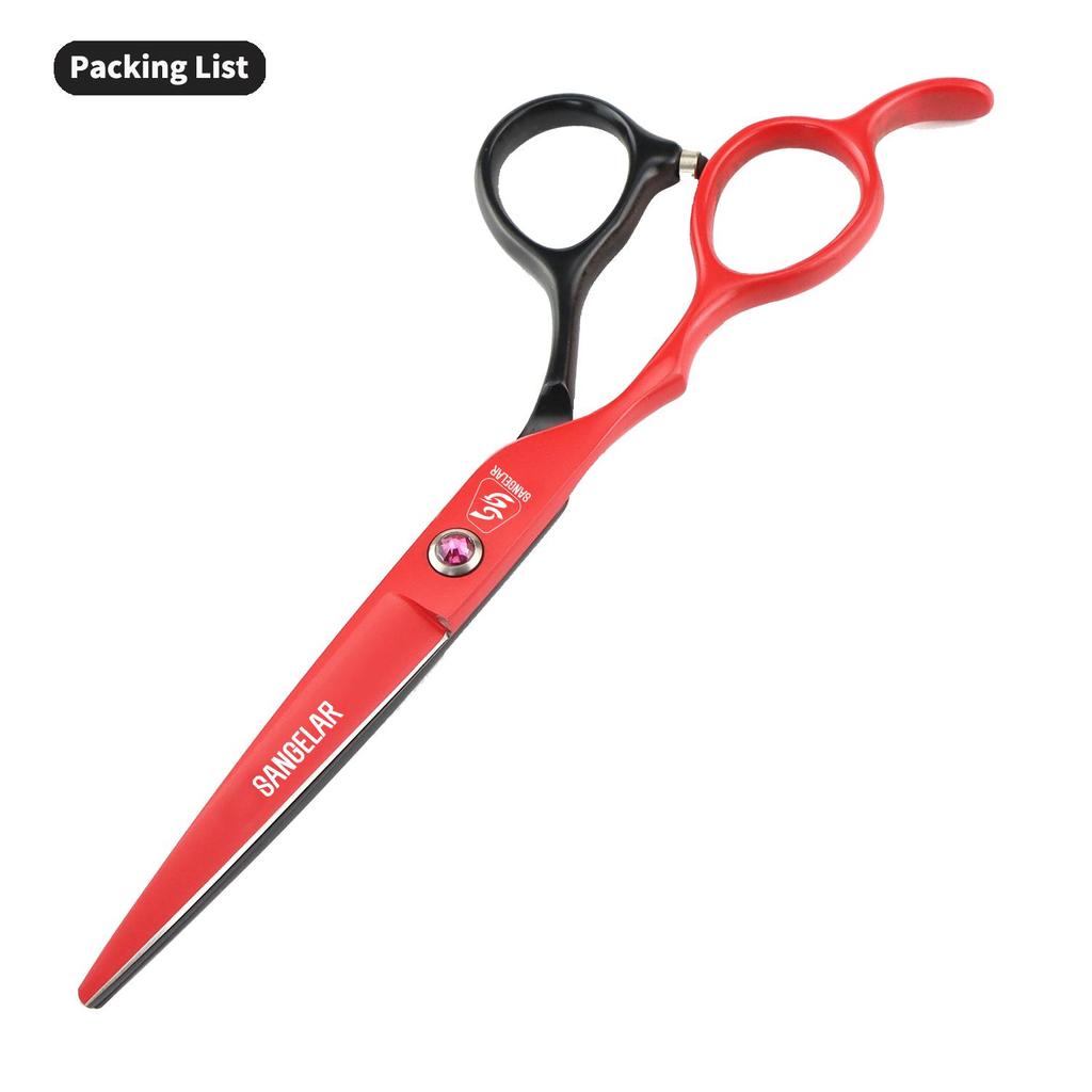 Sanglar Left Hand 6 inch Professional Razor Edge Series Hair Cutting Scissors - Barber Hair Cutting & Thinning Shears For Salon & Home