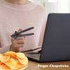 1 Pair Finger Chopsticks Food Grade Reusable Gamers Chopsticks Snack Tong Chip Grabber Tools Food Holder Clip Tweezers Gamer Christmas Gift
