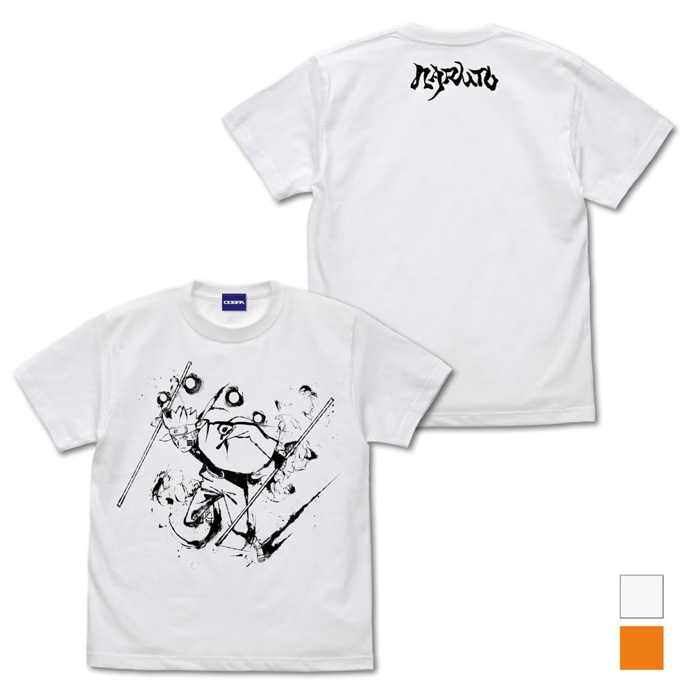 Cospa NARUTO Shippuden Naruto WHITE S size [Official] T-shirt Sumi-e Ver.
