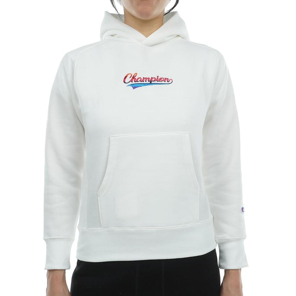 [Champion] Hoodie Long Sleeve Antibacterial Odor Control Stretch Thermal Graphic Logo Print Tech Weave Women's Golf CW-YG102 Off-White S