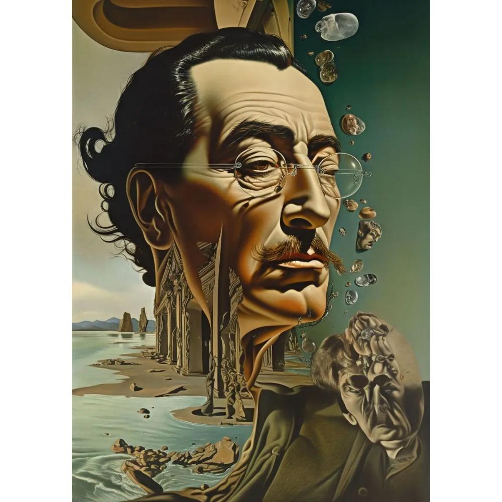 Surrealism Salvador Dali Artworks Surreal Temporal Paradox Poster Canvas Painting Wall Art Prints Picture for Room Home Decor