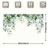 Green Eucalyptus Leaf Wall Background, Wedding Photo Cabin Decoration, Spring Floral Background, 2D Flat Printing, Home Decoration.