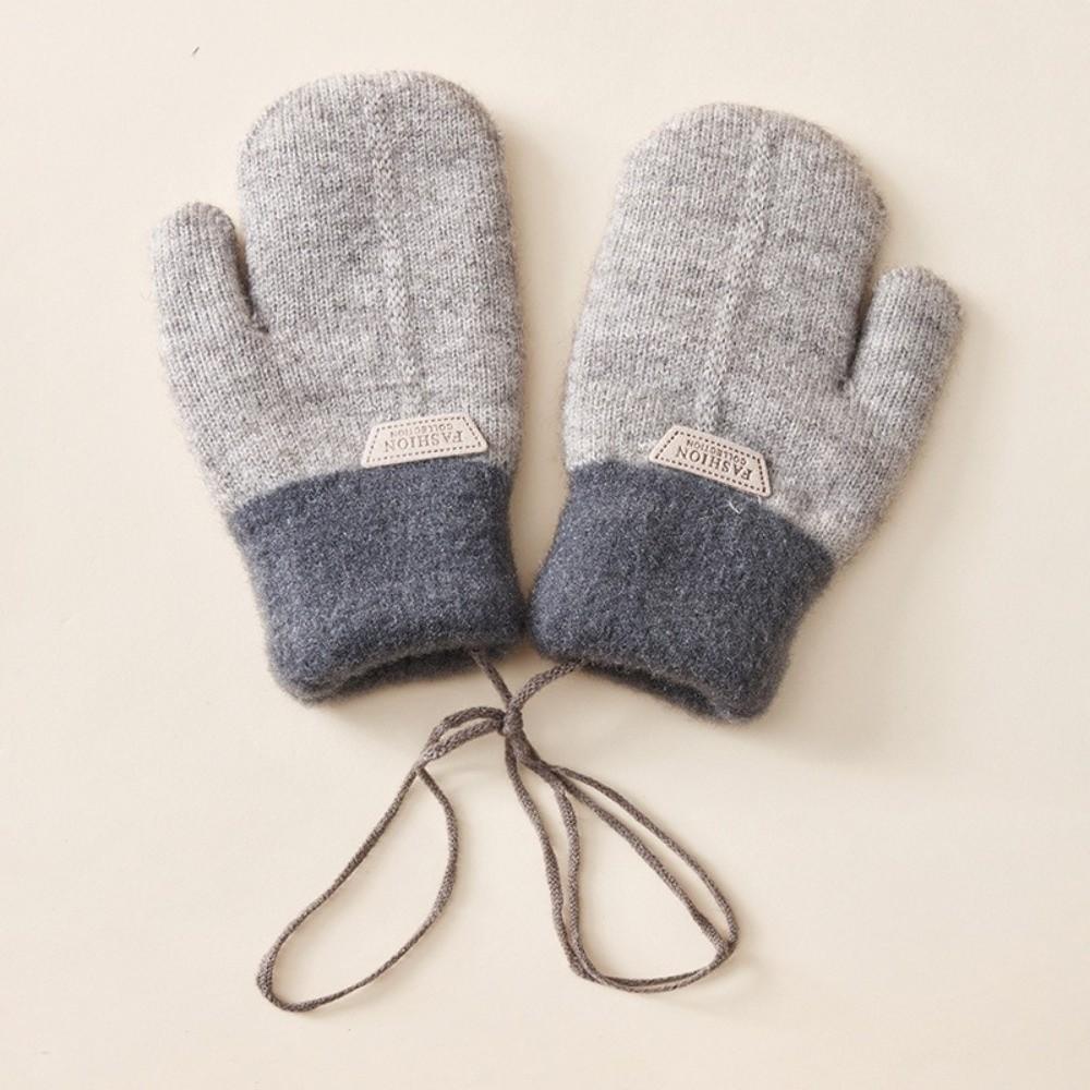 Windproof Kids Winter Gloves Coldproof Knitted Gloves Fashion Children Mittens Toddler