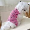 Love Four Legged Home Costume Pet Clothes Little Dog Teddy Bears Pomeranian Pajamas Puppy Dog Autumn Winter Backing Shirt