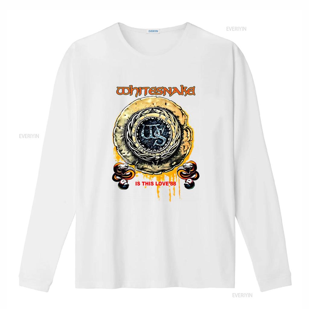 Whitesnake is This Love 88 Concert T shirt Rock Band with Logo and Vintage Design vintage Washed designer clothes Stylish