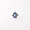 London Blue Topaz Gemstone 925 Sterling Silver Jewelry Handmade Engagement Ring RR-9-7