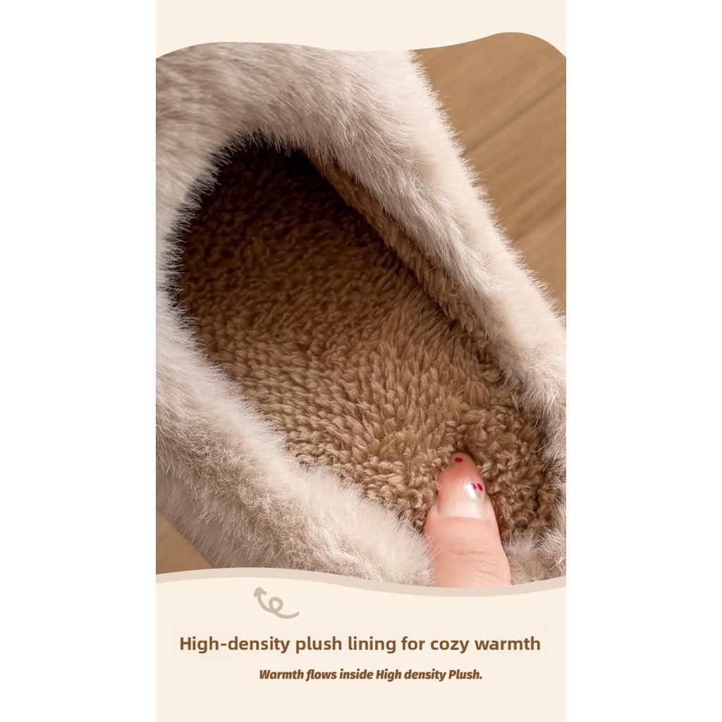Cartoon Angry Dog Cotton Dragging Home Cotton Slippers Women's Plush Cotton Slippers Men's Warm Shoes Baotou Dragging Women