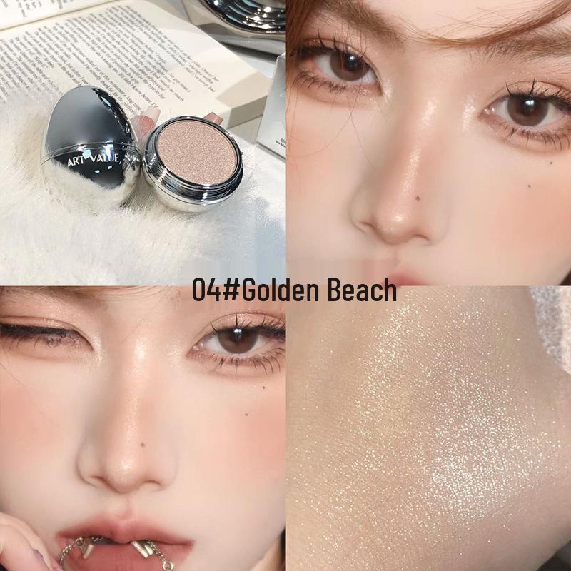 

ART VALUE Озорной перламутровый хайлайтер – Водостойкий, Стойкий, Универсальный ежедневный хайлайтер для естественного, сияющего вида.