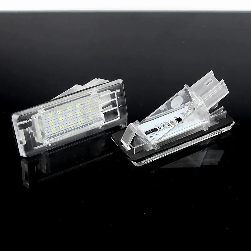 For Renault Espace Laguna Scenic Fluence Dacia Duster 2010-2017 Logan 12-21 Number Lamps Error Free LED License Plate Lights