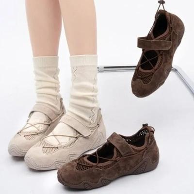 Sneakers con Taglio a Piattaforma Donna Scarpe Singole Estive per Esterno