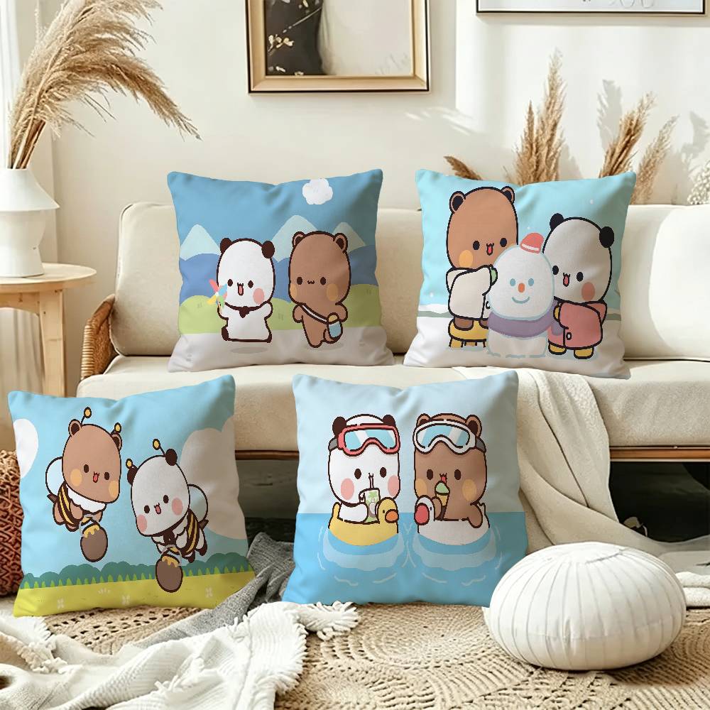 BuBu DuDu Kawaii Maple Design Cushion Cover Happy Autumn Harvest decor Holiday Decorati Pillow Cover