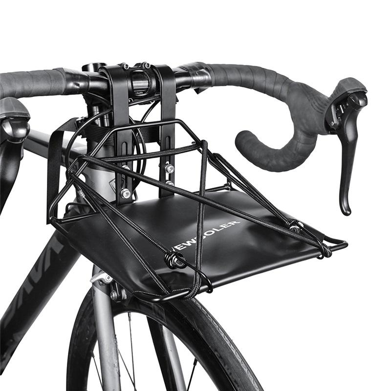 NEWBOLER Fiets Voorrek Drager Fietstassen Tas Bagagerek Beugel Kofferbak MTB Fiets Fietsrek 5kg Laadvermogen