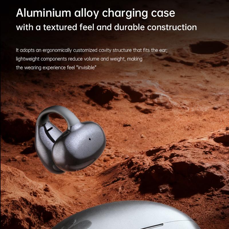 AlongChoice Ai Wireless Earphones Bluetooth 6.0 Headset Noise Cancel Microphone Painless Wear