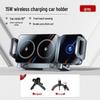 BK55 Foldable Car Phone Mount with Wireless Charging for Huawei X5/Samsung