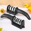 4-Stage Household Knife Sharpener: Ceramic & Diamond Wheel