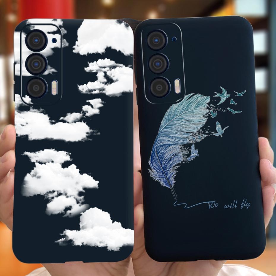 Silicon Case For Motorola Edge (2021) / Edge 5G UW (2021) Fashion Sunflower Daisy Pattern Soft Phone Cases For Edge 2021 XT2141