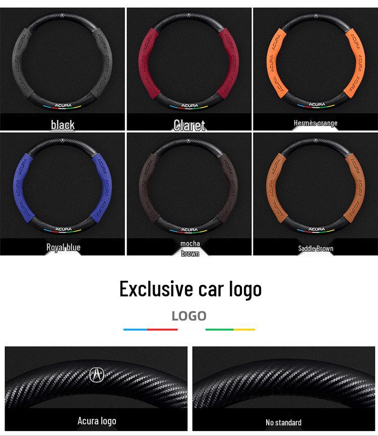 Acura CDX 2016-2021 Ultradünne Carbonfaser Wildleder Lenkradabdeckung