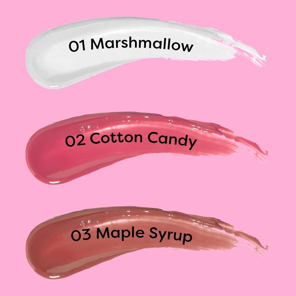 Sugar Pop High Shine Lip Gloss Maple Syrup Lightweight Non Sticky Moisturizing Plumping Shimmer Lip Gloss Blend 115 Chars
