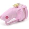 Silicone Cock Cage Chastity Cage Chastity Device for Male Penis Exercise (Pink)