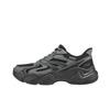 DLites Mesh Synthetic Leather Lace-Up Comfort Classic Cushioning Breathable Support Low-Top Dad Shoes Men Sneakers 118334-BKMT