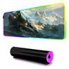 Train Mouse Pad RGB Gaming Mousepad Big LED Pad PC Desk Mat Luminous Mouse Pad Large Keyboard Mats Table Rug With Backlit