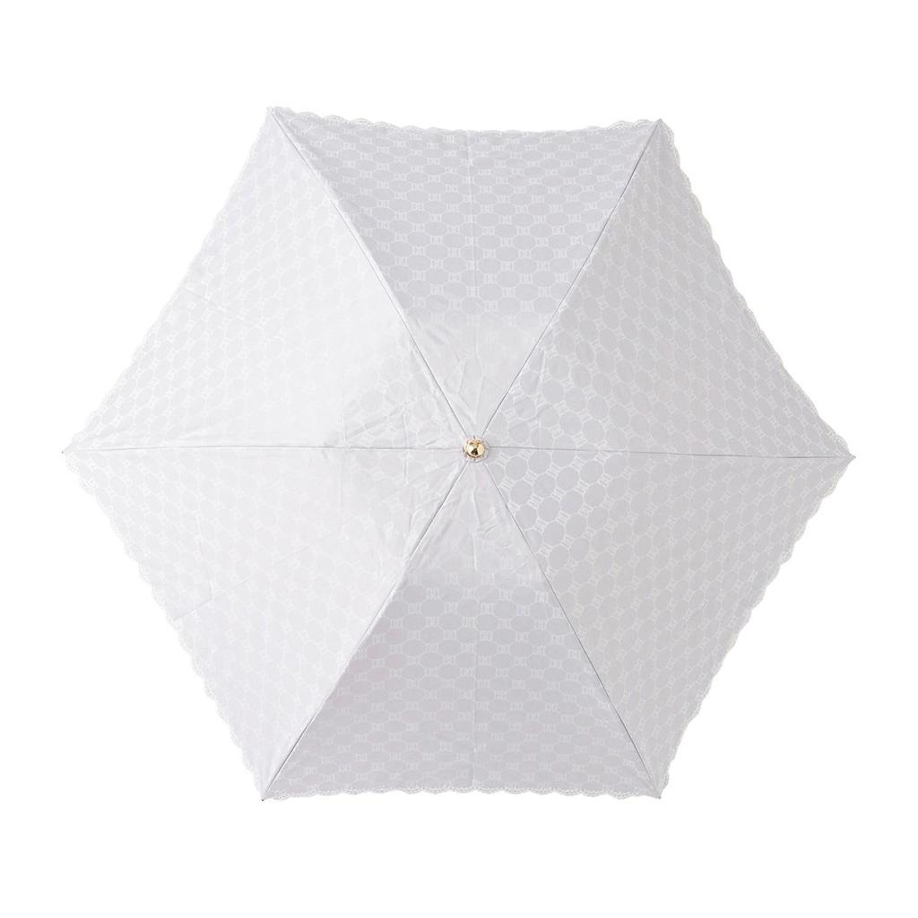Moonbat Folding Parasol for Made in Suitable for Sun and Premium Light Heat and UV Jacquard Gray "Dachshund" Women, Japan, Rain, Blocking, Protection,