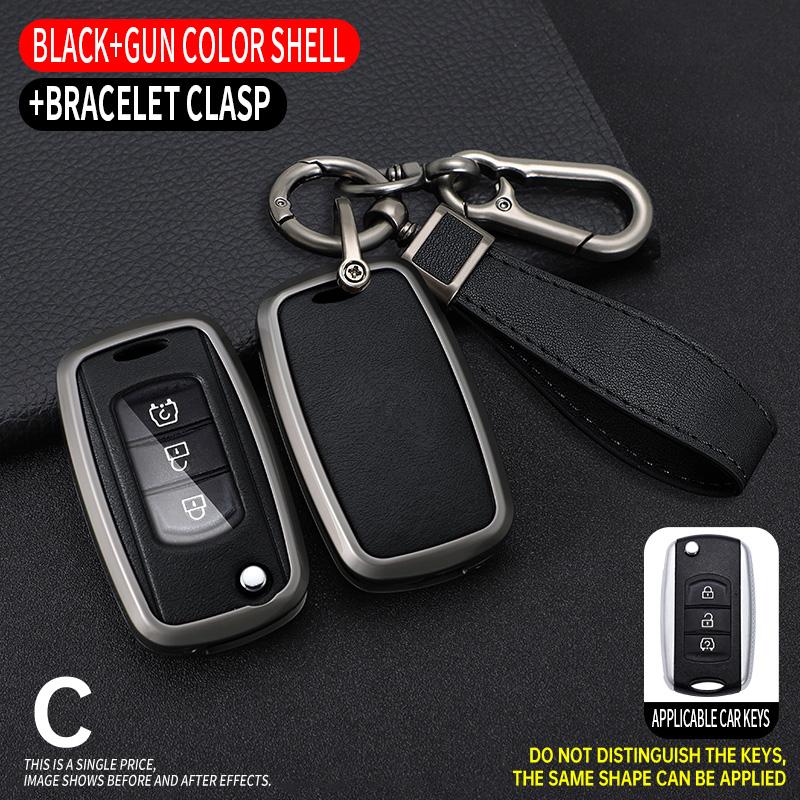 

Alloy Car Key Cover Remote Fob Case Protector Keychain Holder Auto Accessories For Dfsk Dongfeng Fengguang 580 Dfm Glory 560 500