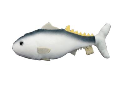 Take Off Pish - Small and Colorful Fish Plush Toy - Press the Belly To Make a Beep Sound - Tuna