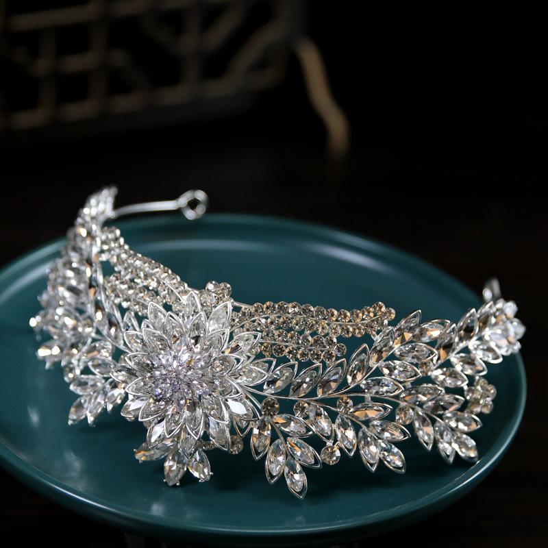 New Bridal Wedding Crown Headdress  Luxurious and Elegant Main Wedding Dress Crown Crown Hair Accessories Dress Accessories