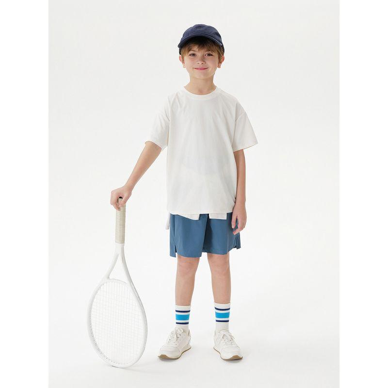 [Quick-Drying Sun Protection] Mark Jenny Boys and Girls Letter Sports Short-Sleeved T-Shirt Kidsren's Tops Summer Wear 550556