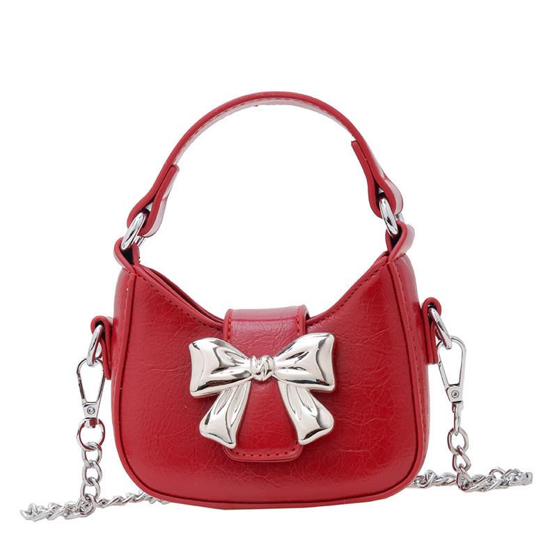Fashionable Korean Style Mini Shoulder Bag For Kids With Cute Bow Design