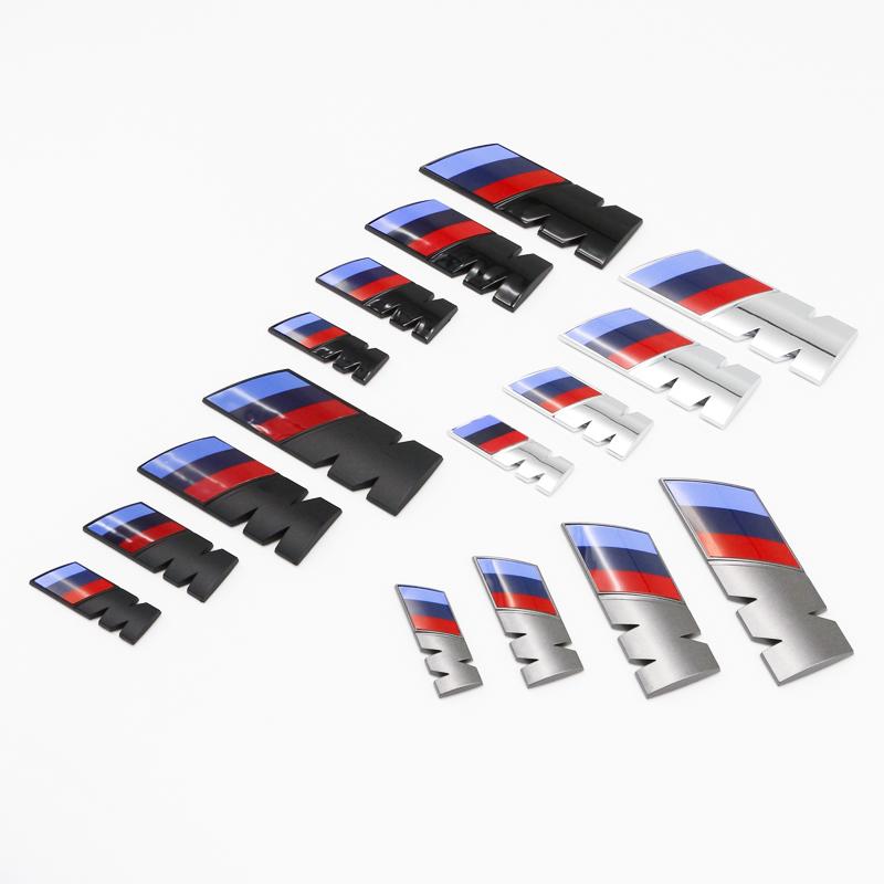 ABS Car Fender Side Emblem Rear Trunk Badge M Logo Sticker For BMW M3 M5 VB21 M6 X2 X3 F30 F20 E34 E90 X6 E46 G20 E36 G30 Accessories