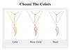 Cazador Hollow Wing of Angel Pendant Necklaces Feather Wings Stainless Steel Gold Color Charm Necklaces for Women Jewelry Kpop