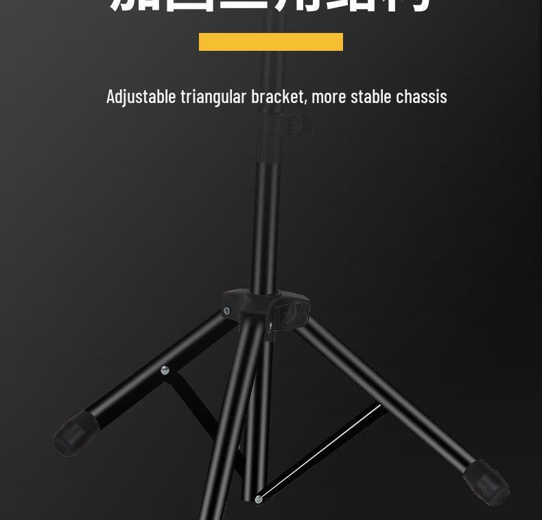 Bärbart hopfällbart höjdjusterbart notställ för gitarr, fiol, guzheng, erhu och mer