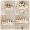 Wall-mounted Suction Cup Bathroom Shelves Practical Kitchen Organizer Rack Household