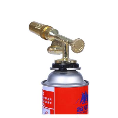 Adjustable Flame Copper Alloy Butane Torch Head Handheld Kitchen Lighter for Culinary BBq Baking Cooking – Creme